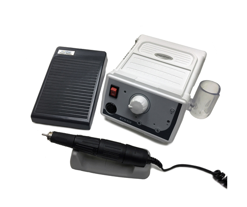 N7R Laboratory Handpiece system, 45,000rpm, speed control in foot pedal, 110/220 volts switchable, quick change handpiece with 3/32" (2.34mm) collet, complete system. Made in Korea.